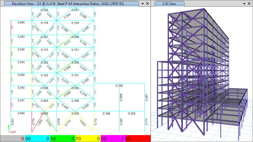 Steel frame design pmm ratios3